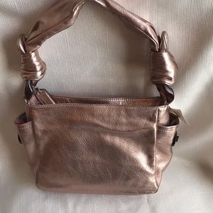 NWT Coach Rose Gold Handbag w/Bonus Change Purse